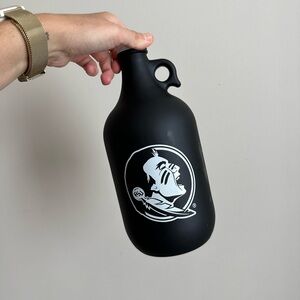 FSU Black Matte Growler with Iconic Logo
